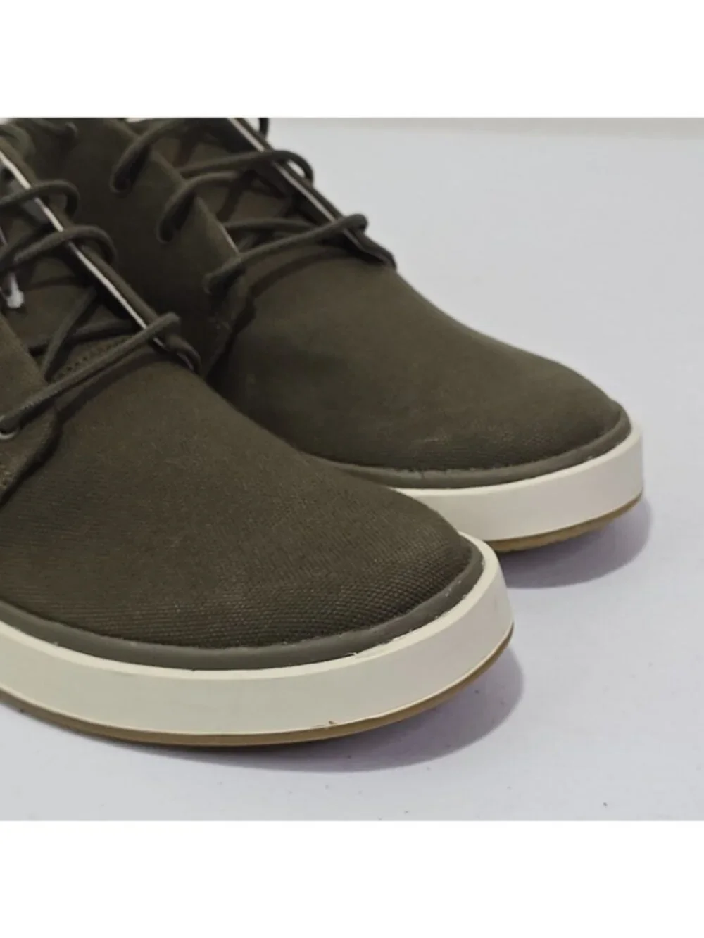 OluKai Papaku Canvas Chukka Boots Size Men's 8 / Women's 9.5 Olive Green NWOB